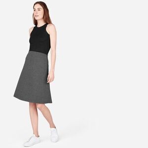 Everlane Women's Grey Street Fleece A-line skirt Sz 00